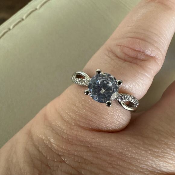 1.0 ct Moissanite Stone Ring with Papers Includes Sliding Adjustable Band - Picture 11 of 11